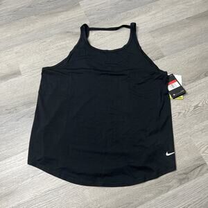 Nike Dri-FIT Double Strap Tank in black Size Large